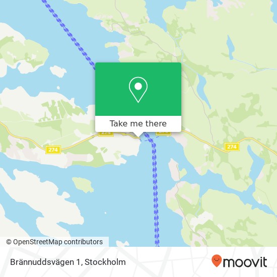 Brännuddsvägen 1 karta