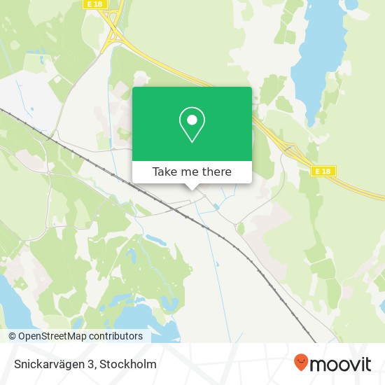 Snickarvägen 3 karta