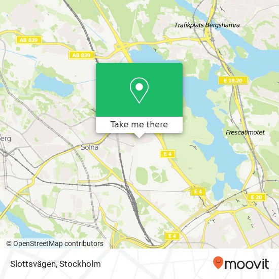 Slottsvägen karta