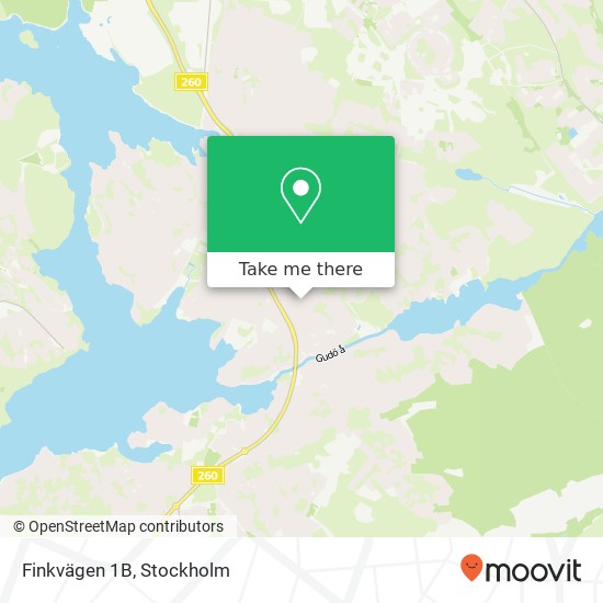 Finkvägen 1B karta