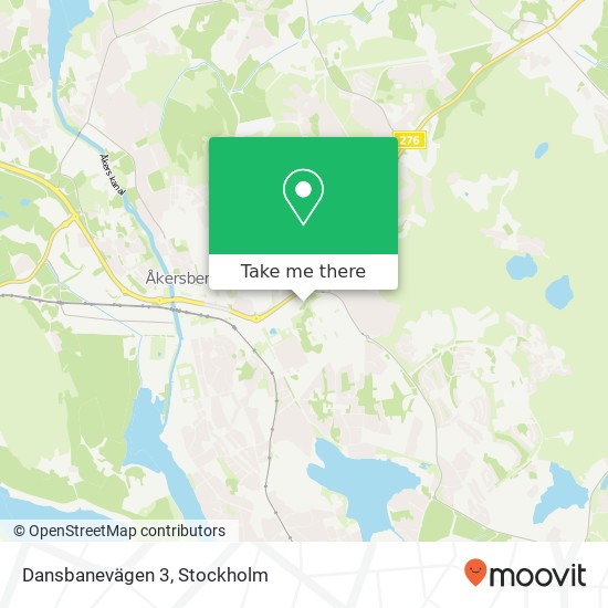 Dansbanevägen 3 karta