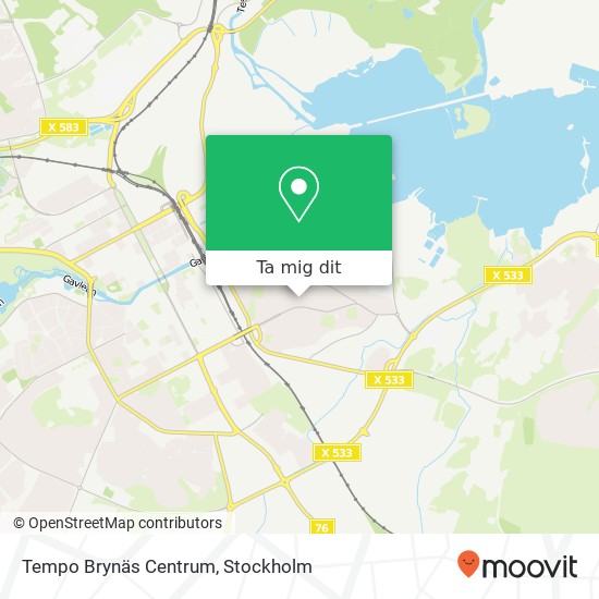 Tempo Brynäs Centrum karta