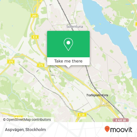 Aspvägen karta