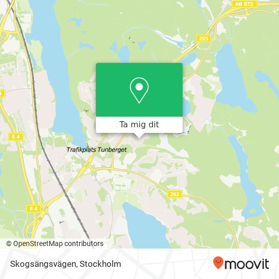 Skogsängsvägen karta