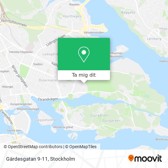 Gärdesgatan 9-11 karta