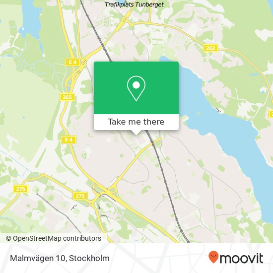 Malmvägen 10 karta