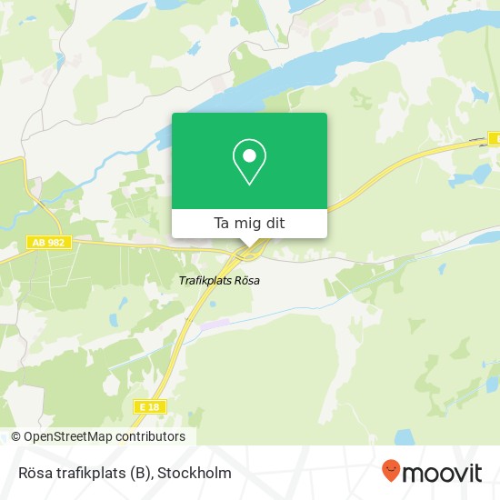 Rösa trafikplats (B) karta