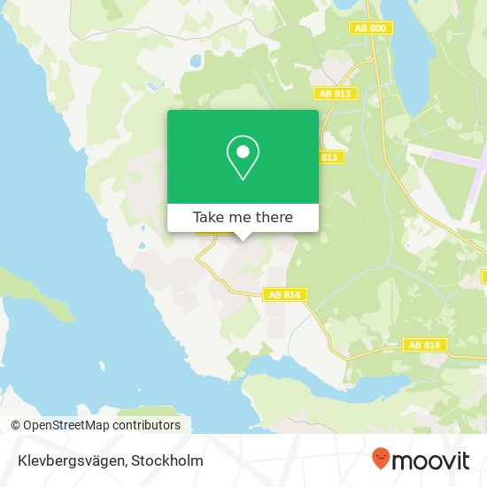 Klevbergsvägen karta