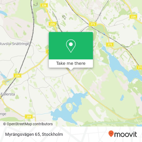 Myrängsvägen 65 karta