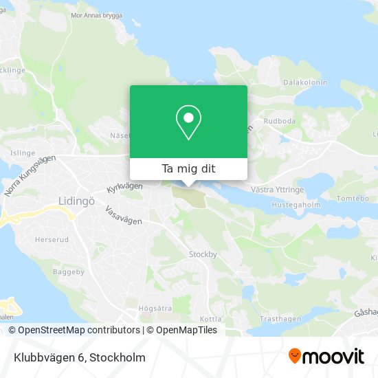 Klubbvägen 6 karta