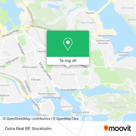 Östra Real BP karta