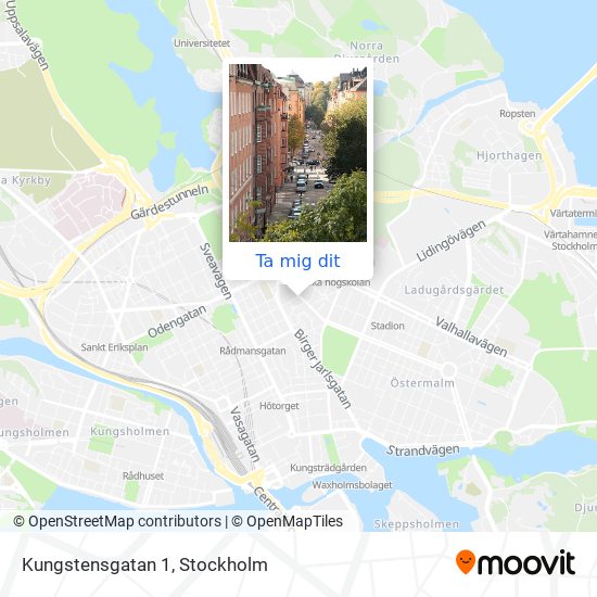 Kungstensgatan 1 karta