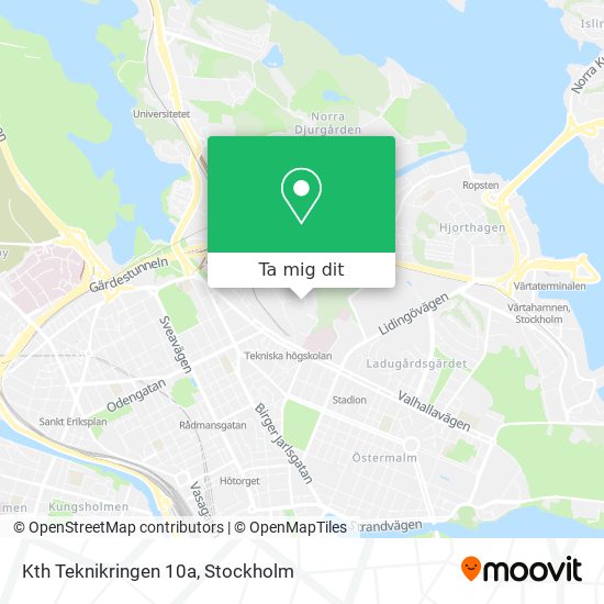 Kth Teknikringen 10a karta