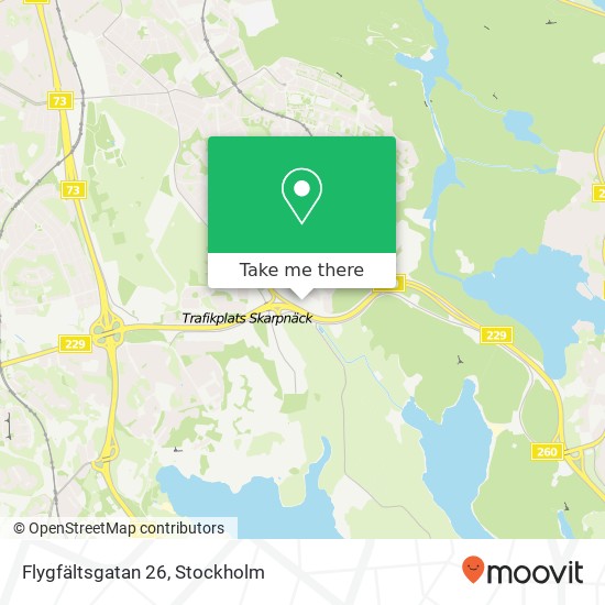 Flygfältsgatan 26 karta