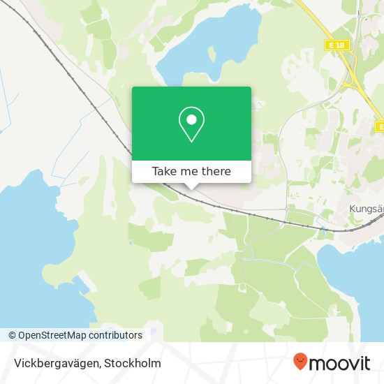 Vickbergavägen karta