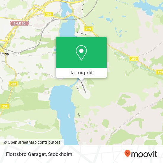 Flottsbro Garaget karta