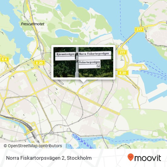 Norra Fiskartorpsvägen 2 karta