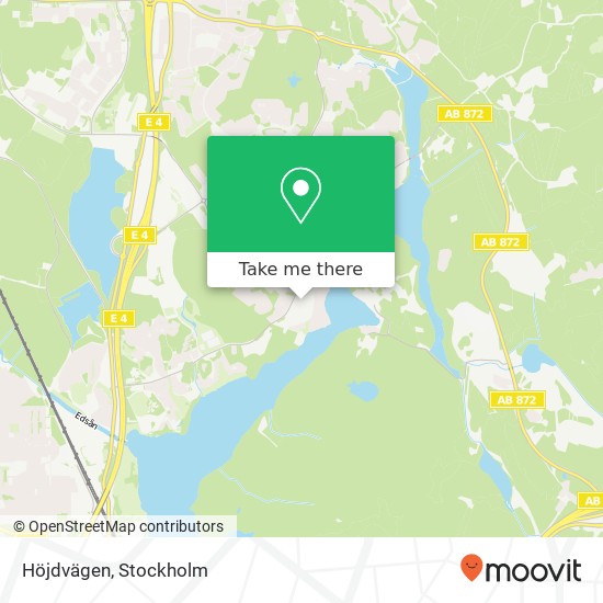 Höjdvägen karta