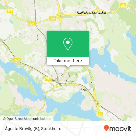 Ågesta Broväg karta