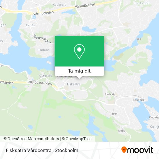Fisksätra Vårdcentral karta