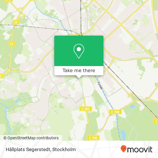 Hållplats Segerstedt karta