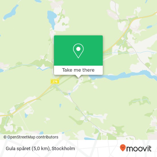 Gula spåret (5,0 km) karta