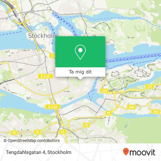 Tengdahlsgatan 4 karta