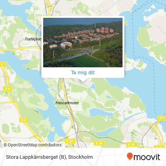 Stora Lappkärrsberget (B) karta