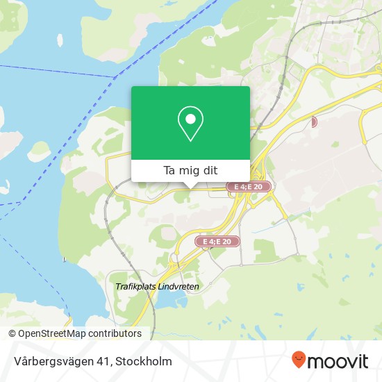 Vårbergsvägen 41 karta