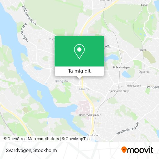 Svärdvägen karta