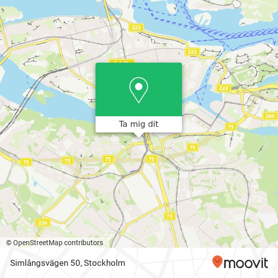 Simlångsvägen 50 karta