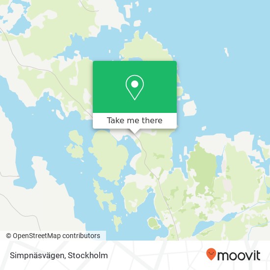 Simpnäsvägen karta