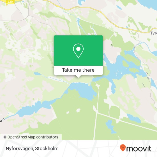 Nyforsvägen karta