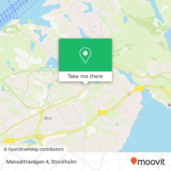 Mensättravägen 4 karta