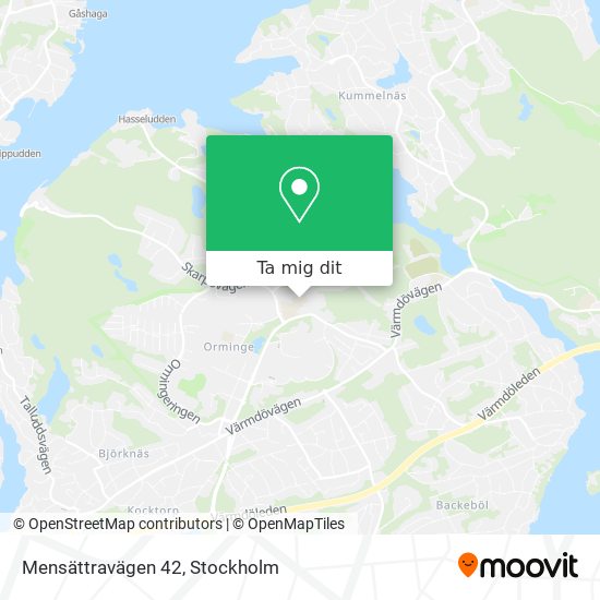Mensättravägen 42 karta
