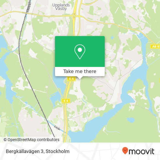 Bergkällavägen 3 karta