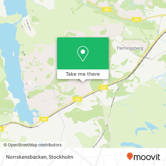 Norrskensbacken karta