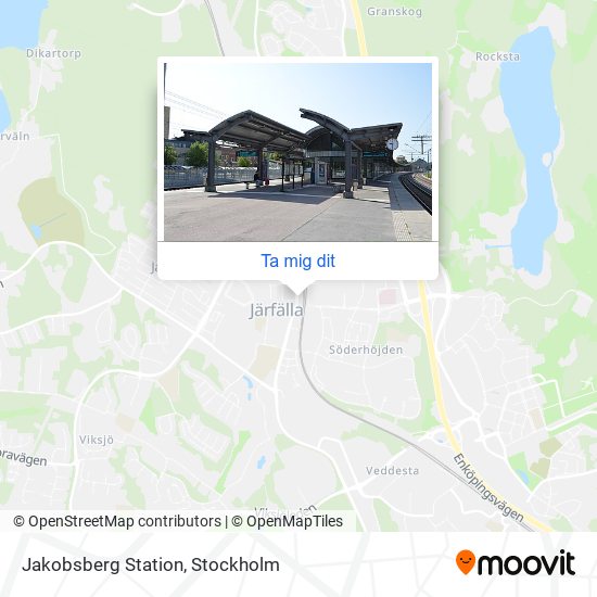 Jakobsberg Station karta