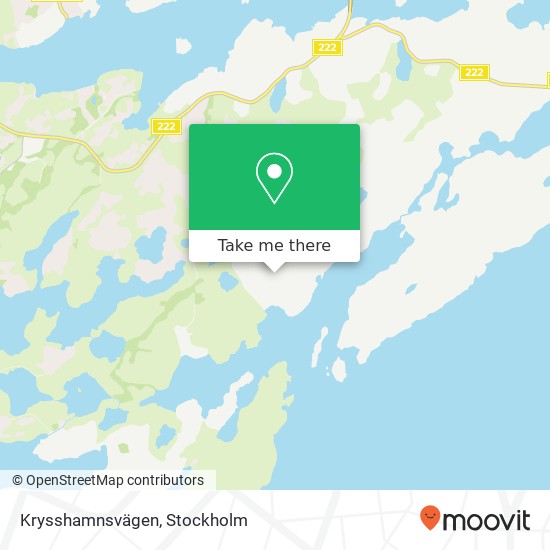 Krysshamnsvägen karta