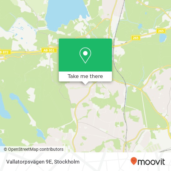 Vallatorpsvägen 9E karta