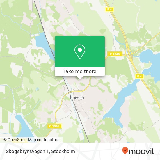 Skogsbrynsvägen 1 karta