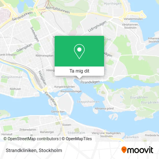 Strandkliniken karta