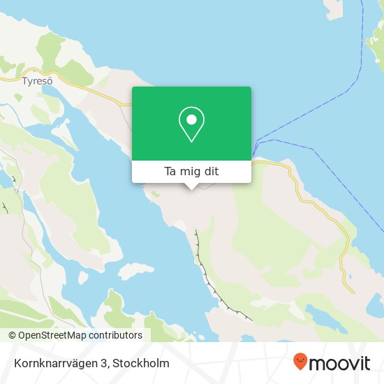 Kornknarrvägen 3 karta