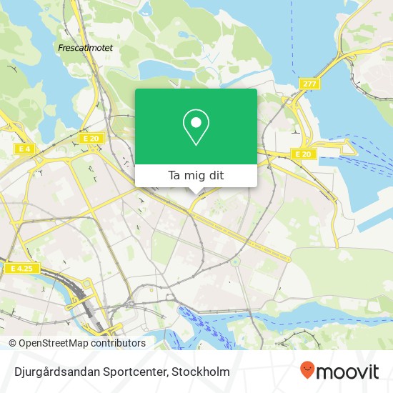 Djurgårdsandan Sportcenter karta