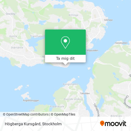 Högberga Kursgård karta