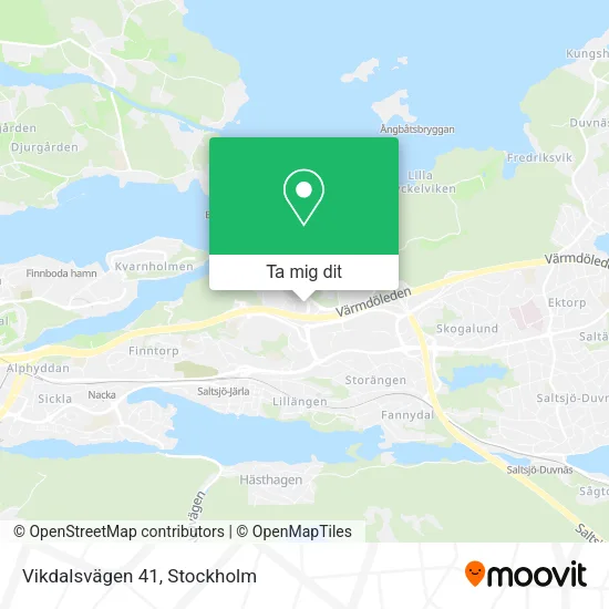Vikdalsvägen 41 karta