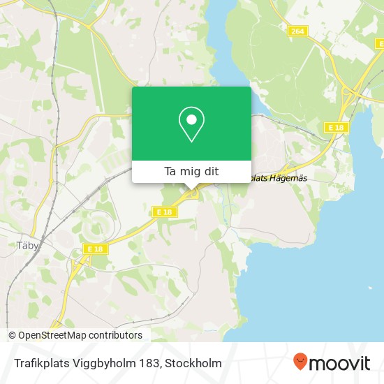 Trafikplats Viggbyholm 183 karta