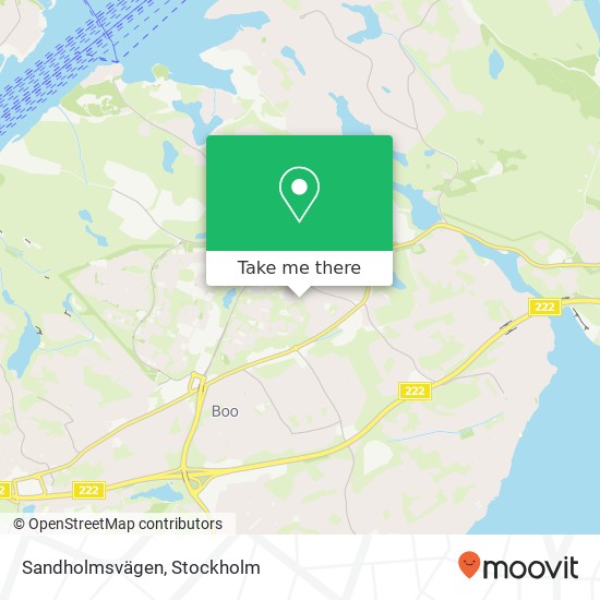 Sandholmsvägen karta