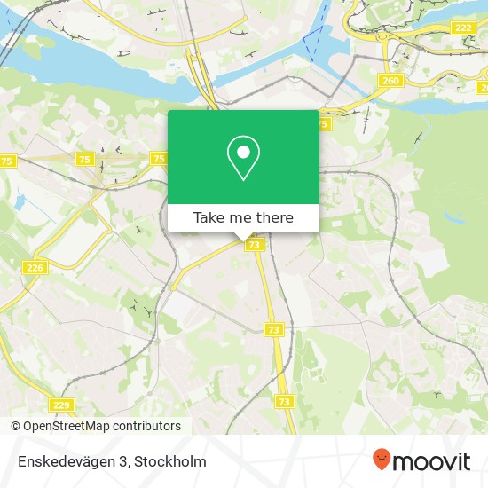 Enskedevägen 3 karta