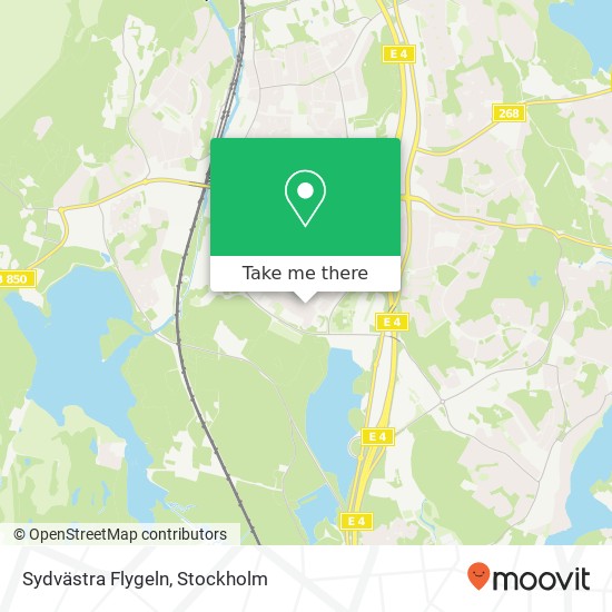 Sydvästra Flygeln karta